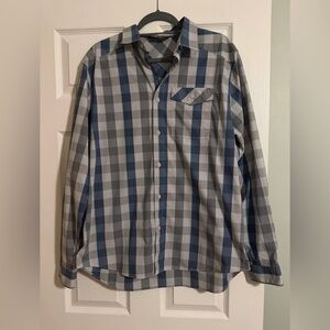 Under Armour Blue and Gray Checkered Men's Shirt